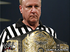 Earl Hebner w/ Title-06.01.08