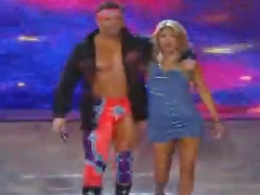 Zack Ryder entrance with Rosa Mendes